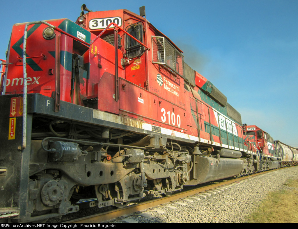 FXE SD40-2 Locomotives leading a train
